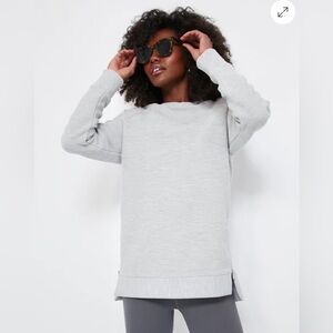 Varley Light Grey Marl Manning Sweatshirt XS